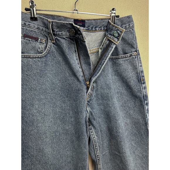 VTG Tommy Hilfiger Tommy Jeans Men's Size 31x34 Blue Big Flag Y2K - Picture 4 of 12